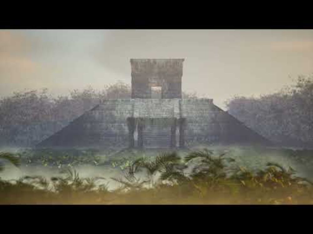 Mayan Ruin Day and Night