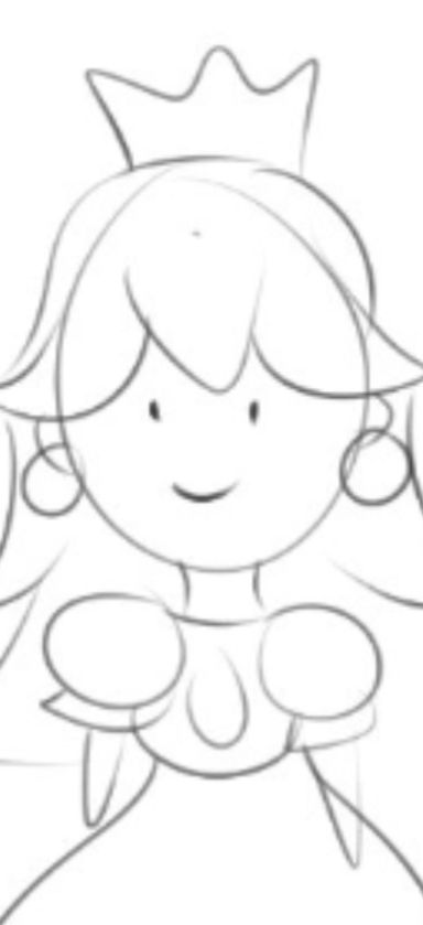 Little doodle of Princess Peach by Bene.