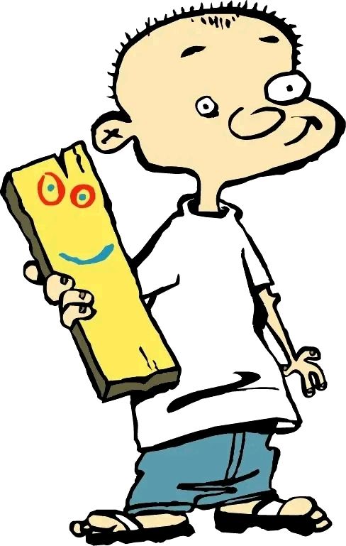 Personagem da Nickelodeon que era amigo de um pedaço de pau com um rosto desenhado 