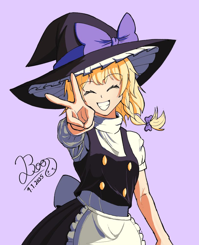 POV: you are facing Kirisame Marisa from Touhou Project™ in rock paper scissors and you put out paper