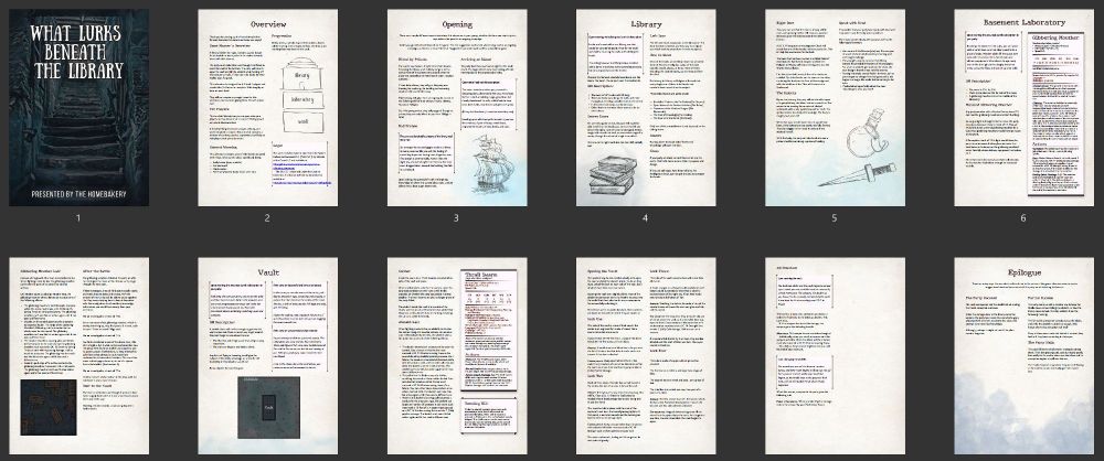 12 page spread
