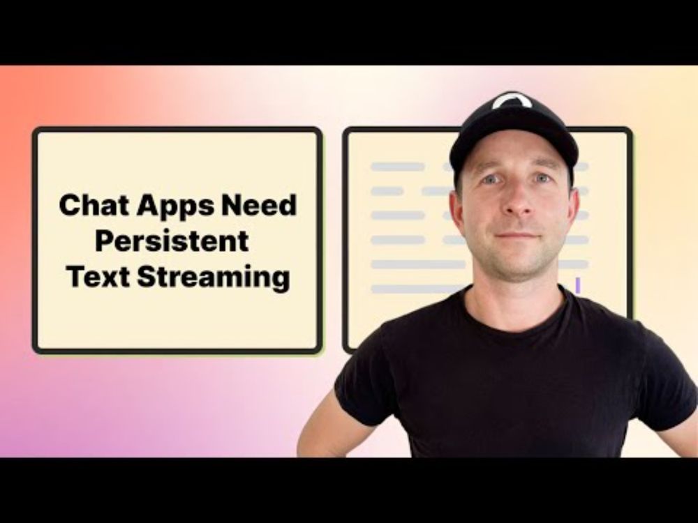 How To Fix Page Refresh In Realtime Chat Apps With Persistent Text Streaming