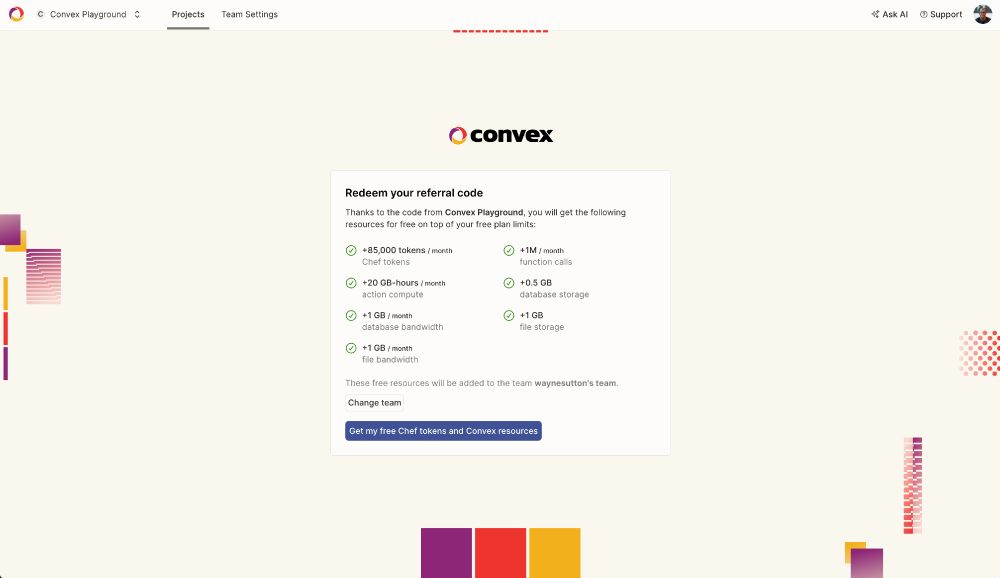Referrals and Sharing update UI  
Show off your Chef app with a built-in demo preview.