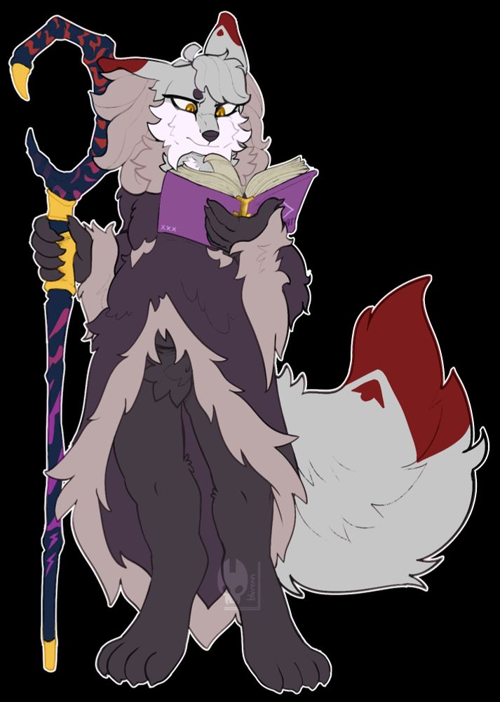 Fullbody lineart commission of a Delphox oc!