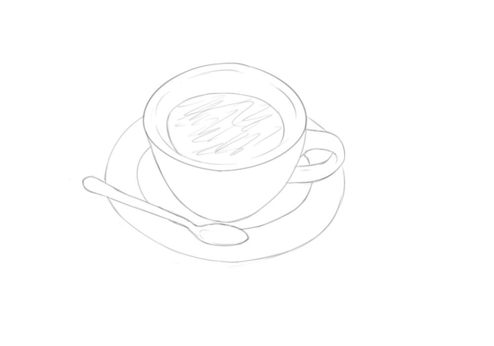 November 14, 2025.

A cup of coffee, on a small plate, with a spoon.