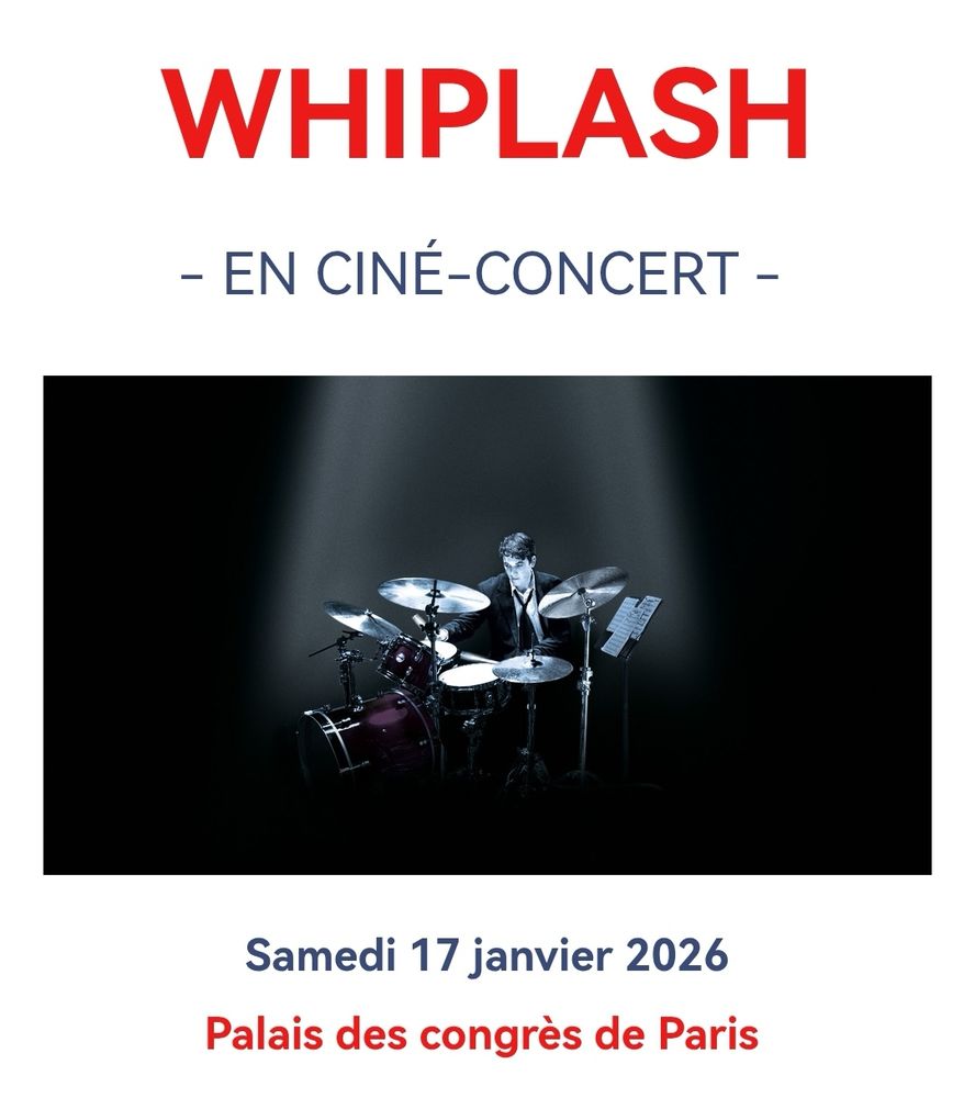 Annonce d'un ciné-concert de Whiplash
