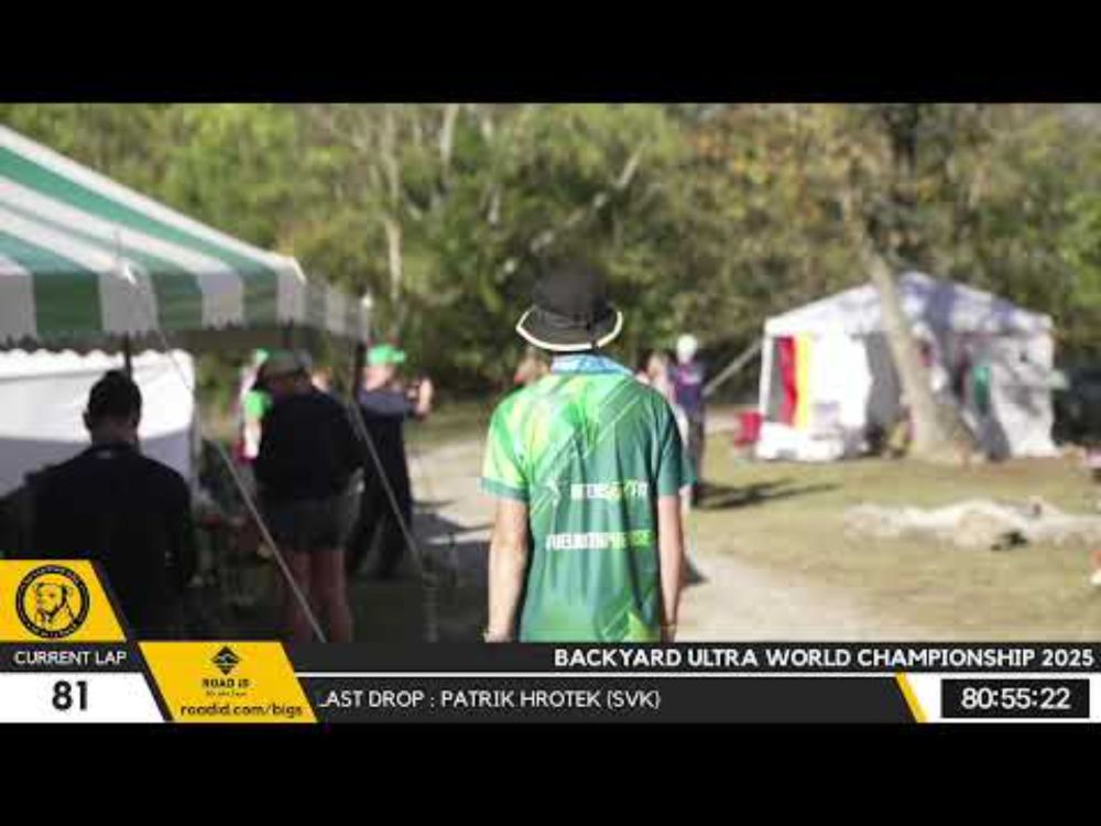BACKYARD ULTRA INDIVIDUAL WORLD CHAMPIONSHIP 2025 - H82