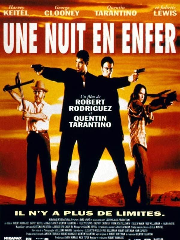 L'affiche du film "Une nuit en enfer" de Tarantino.