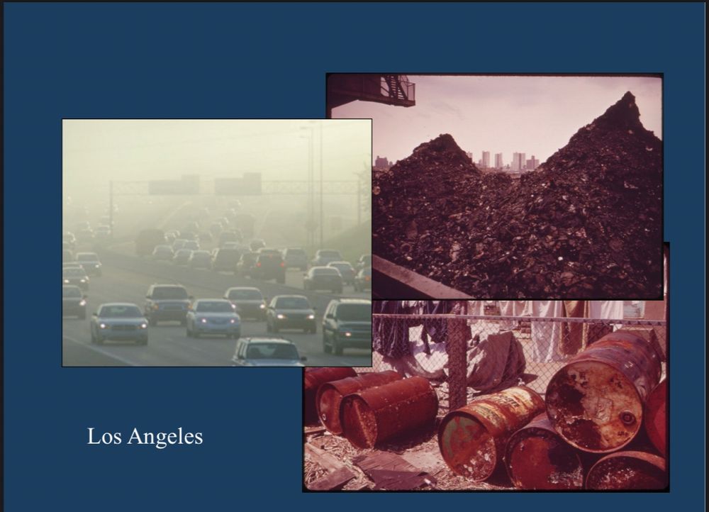 Images of the United States pollution before the EPA