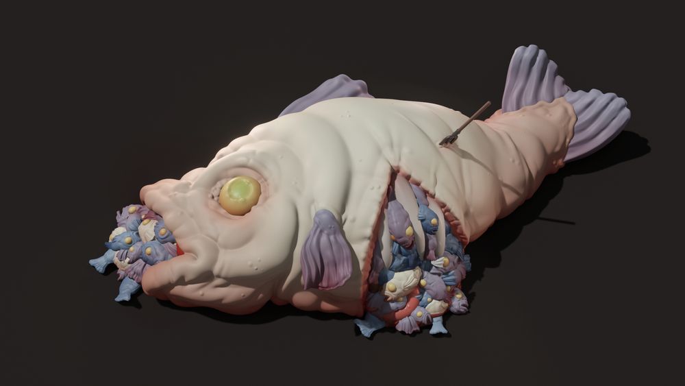 A giant fish filled with smaller fish!