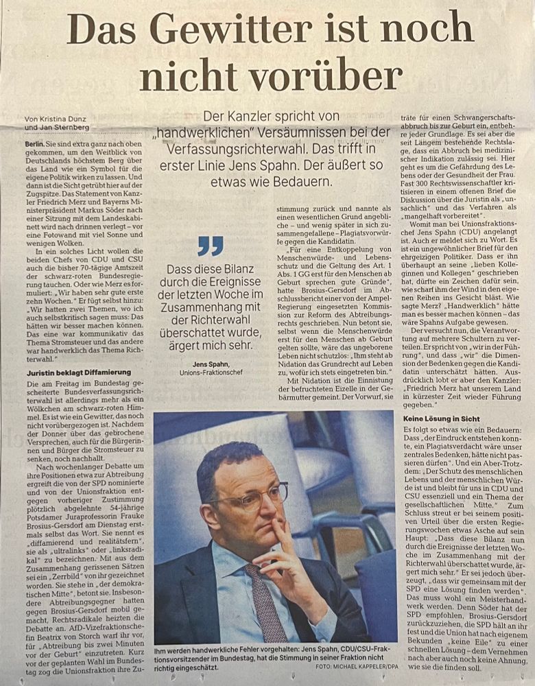 Spahn werden handwerkliche Fehler vorgeworfen.
