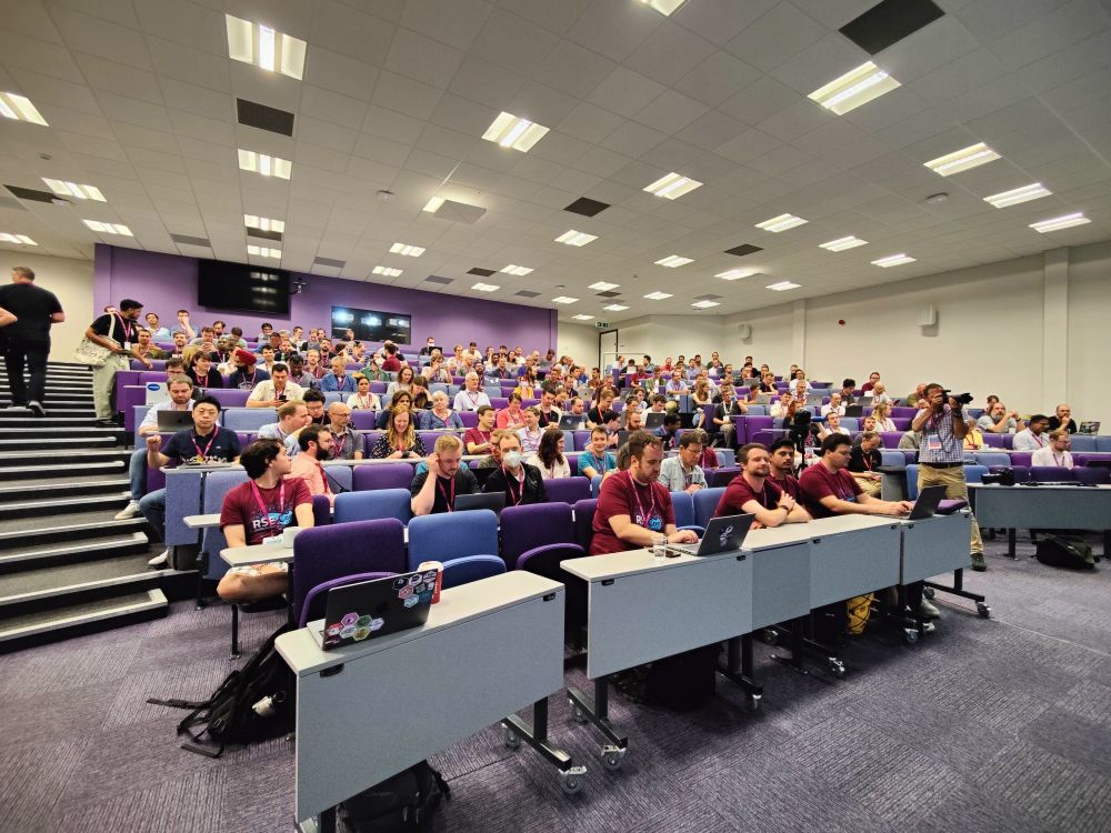 The audience eagerly awaiting the opening keynote of RSECon23