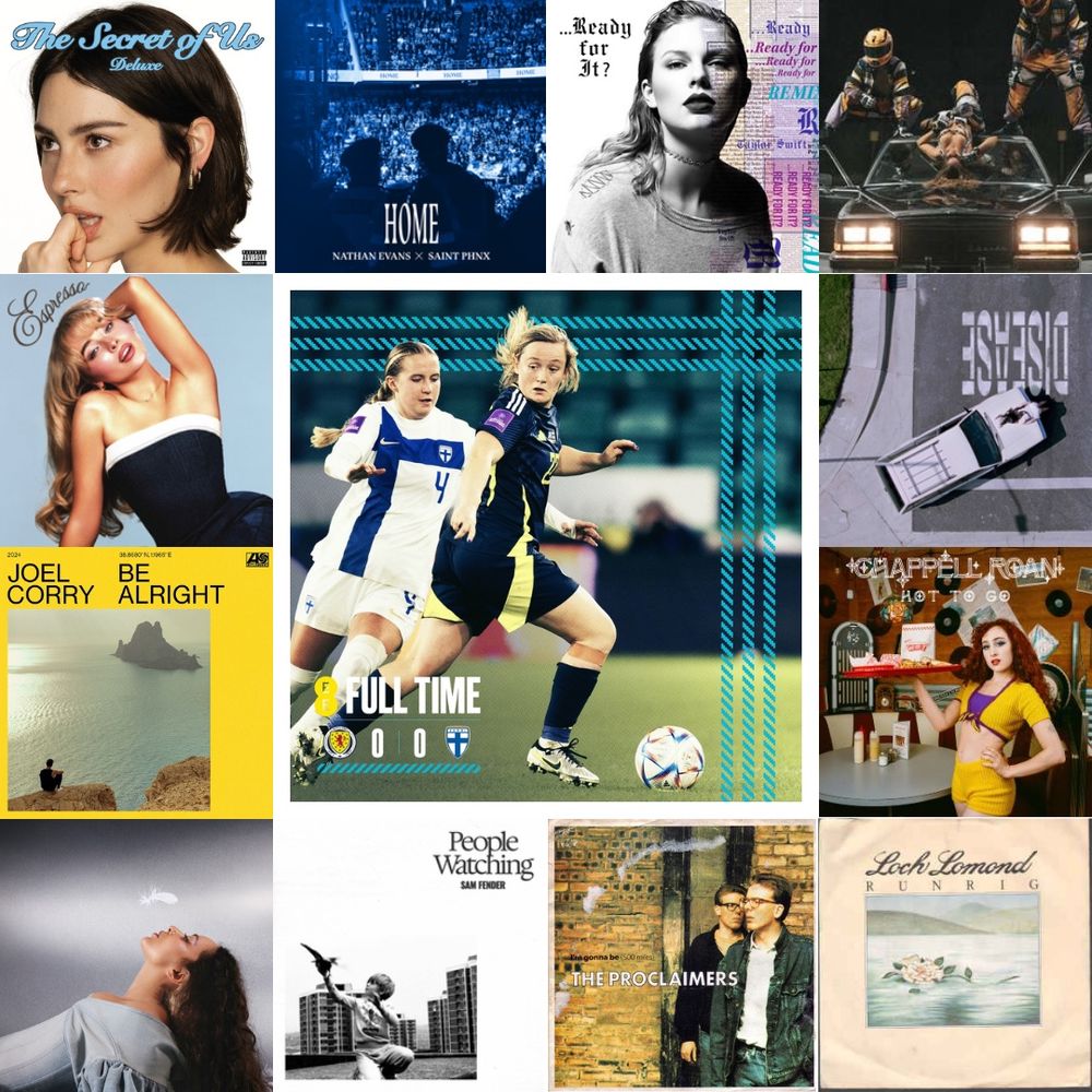 Scotland v Finland stadium playlist. 