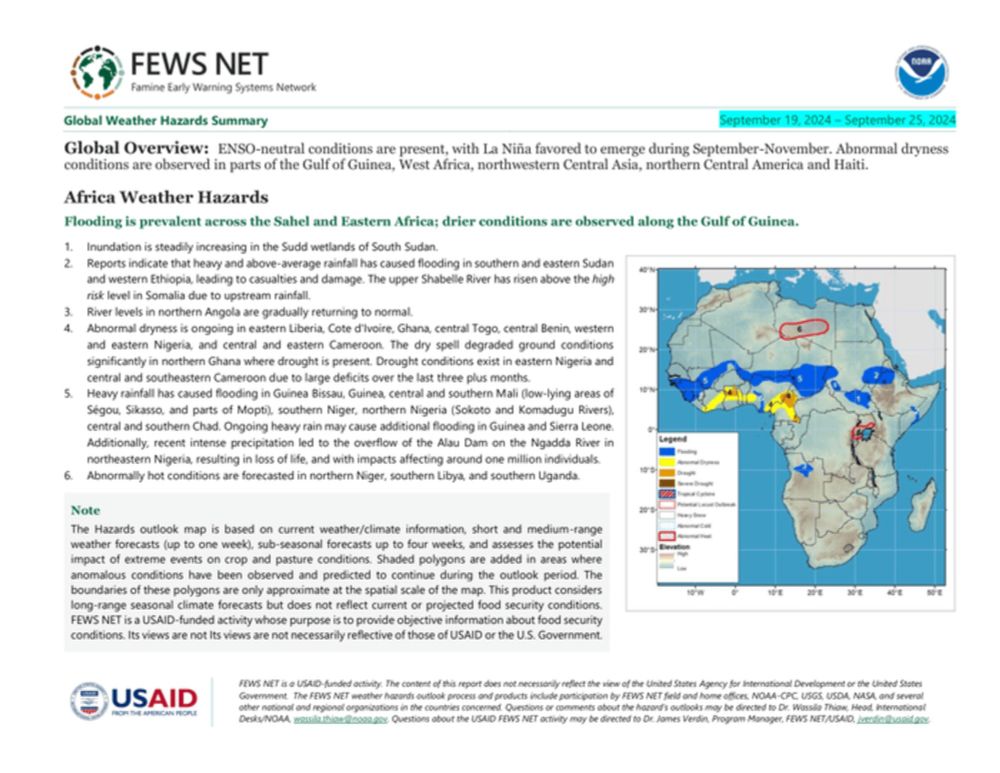 Global Weather Hazards Summary, September 19, 2024 – September 25, 2024 - World