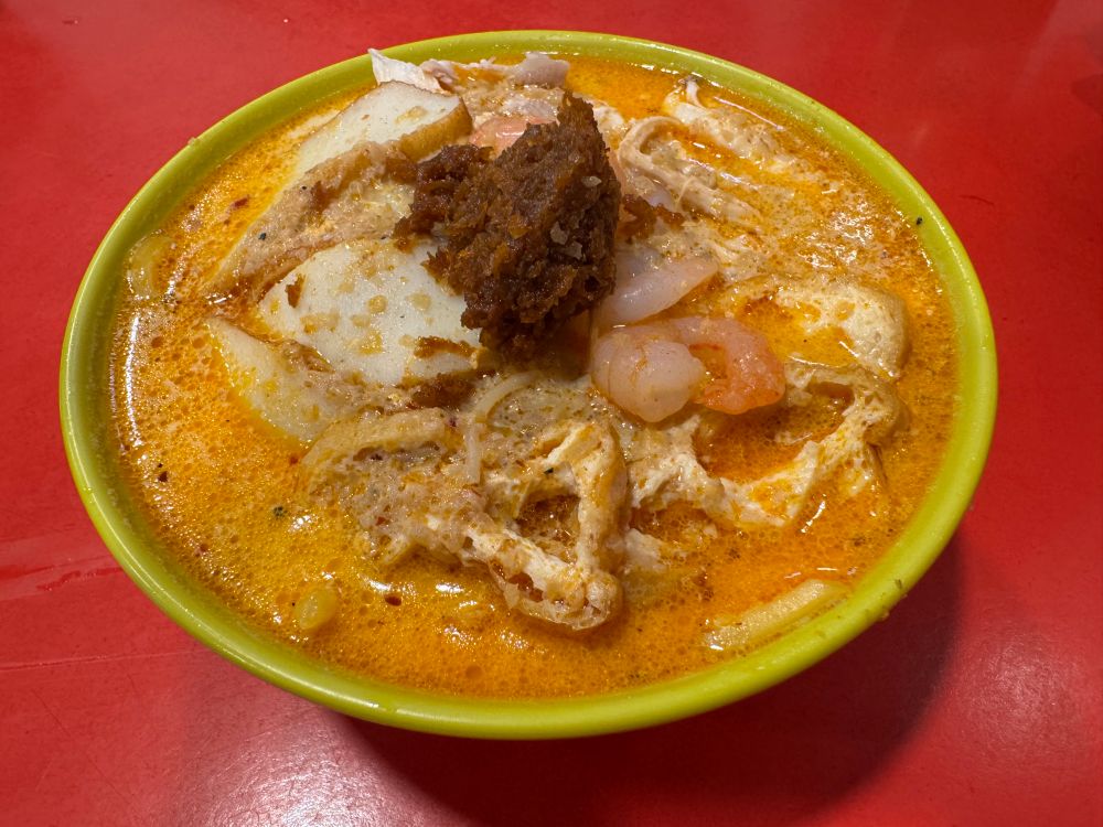 A delicious Singapore laksa. 