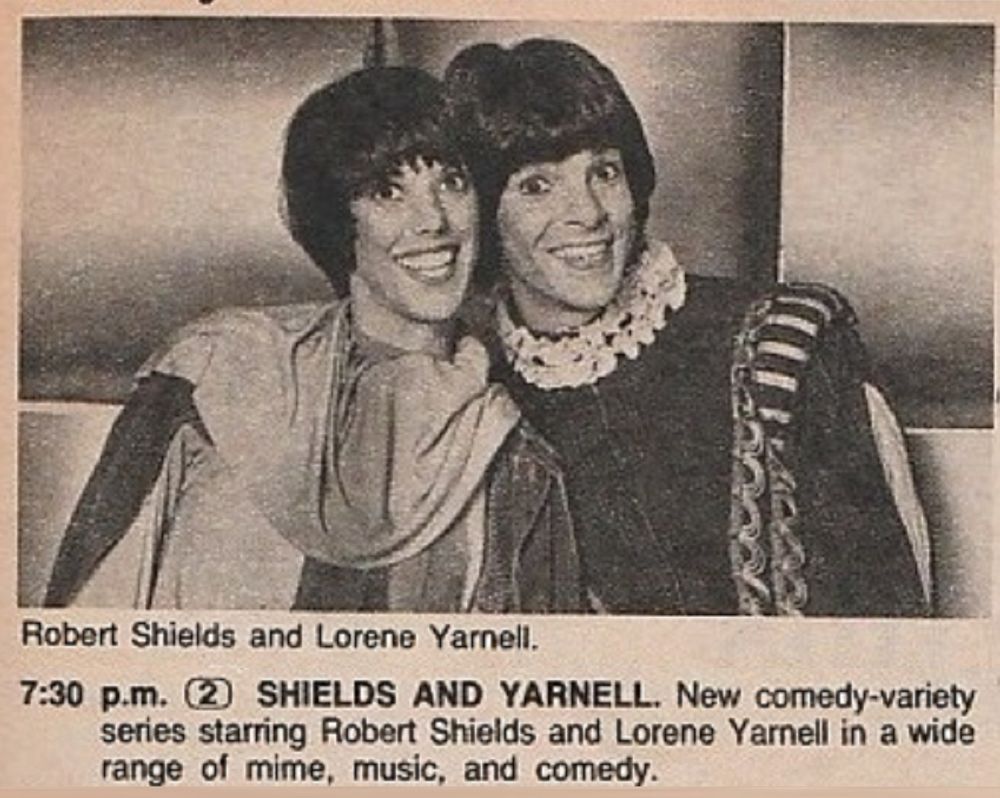 Television listing for the Shields and Yarnell variety show.