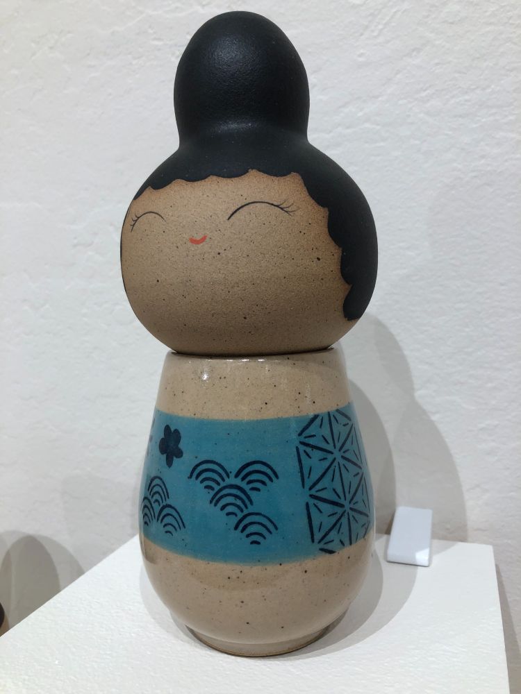 Lidded jar by Jennifer Fujimoto