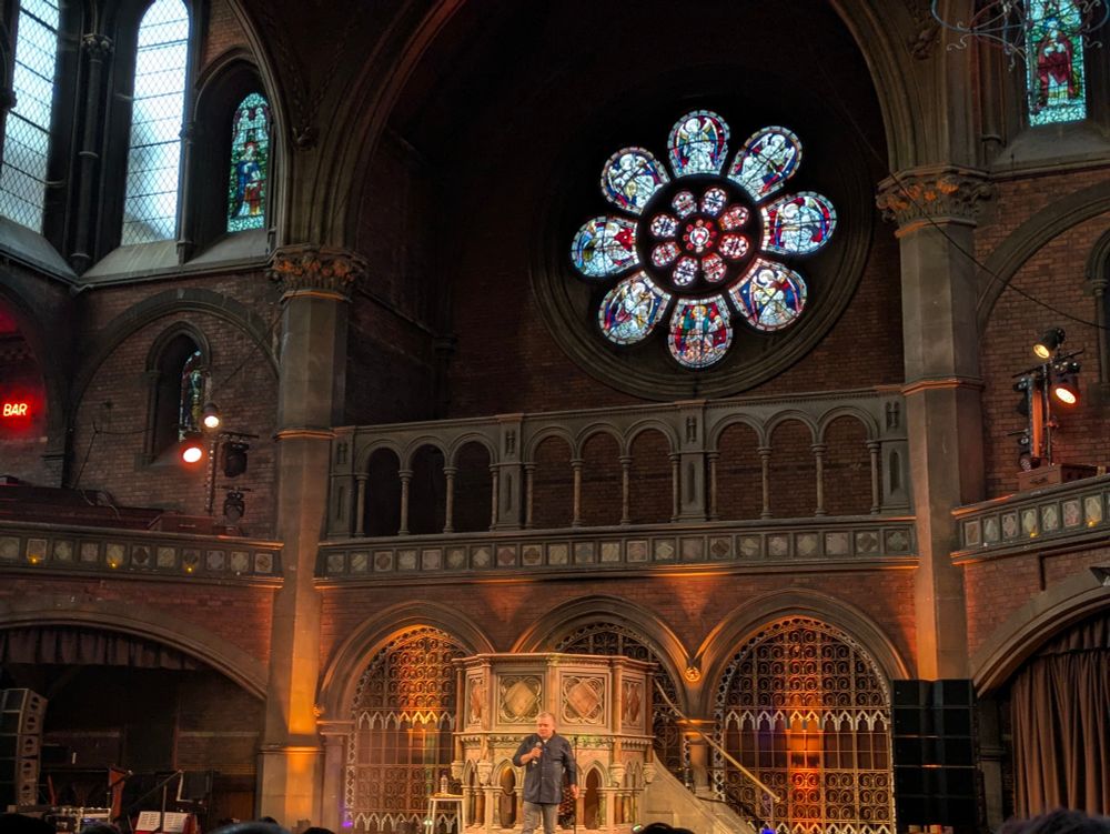 Patton Oswalt at the Union Church in North London