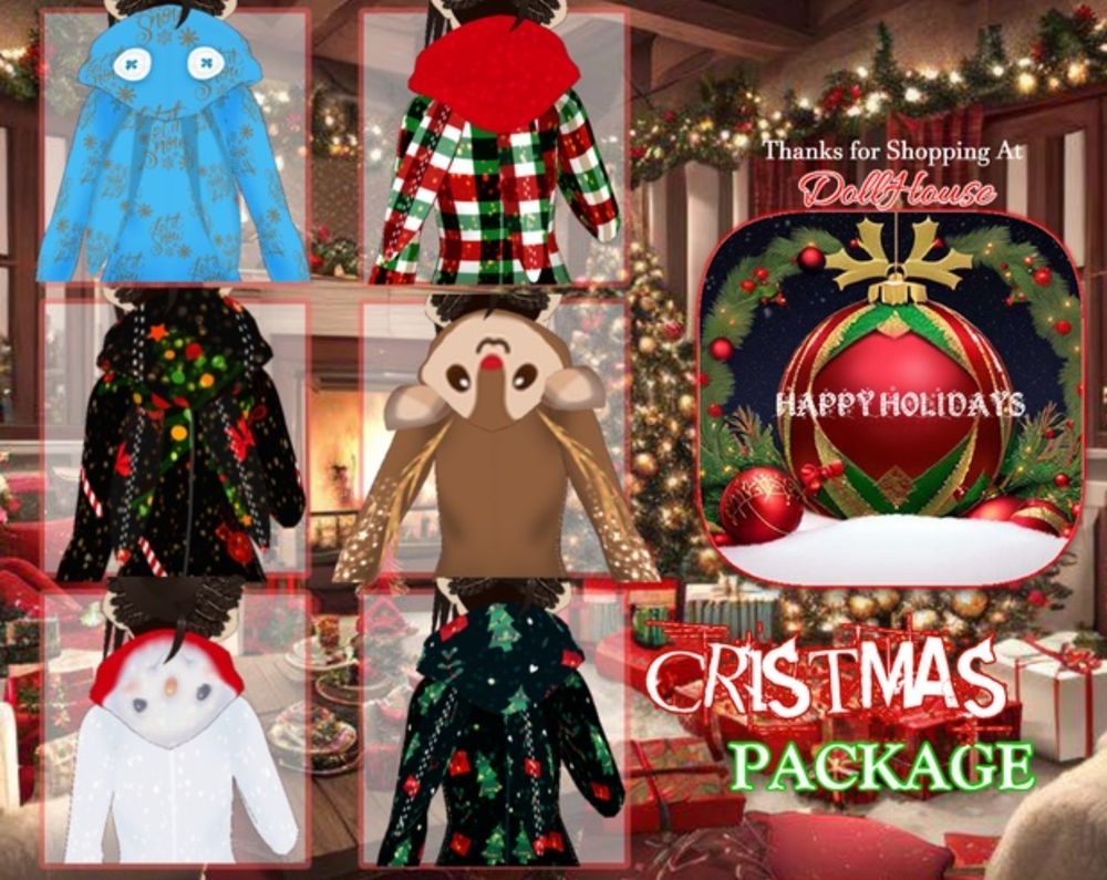 Christmas Pajama Package|クリスマスパジャマパッケージ - Doll House - BOOTH