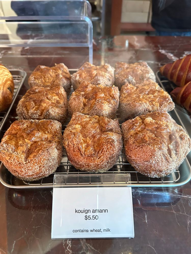 a tray of fresh kouign amann