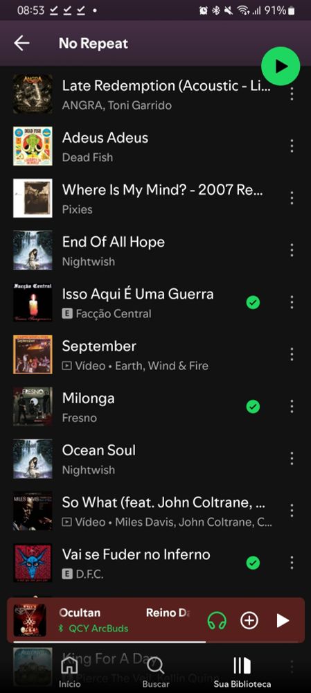 Print da Playlist no repeatdo Spotify