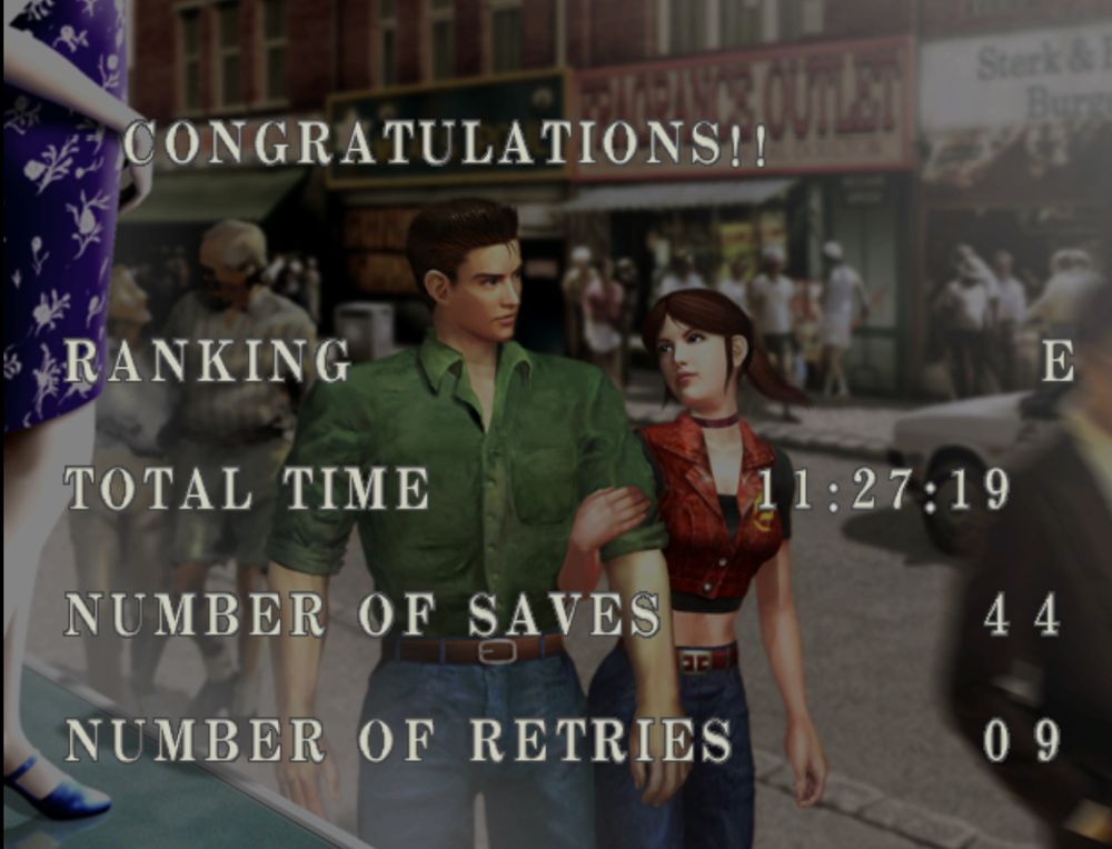 me getting an 11 hour 44 save E rank on code veronica coz im cringe