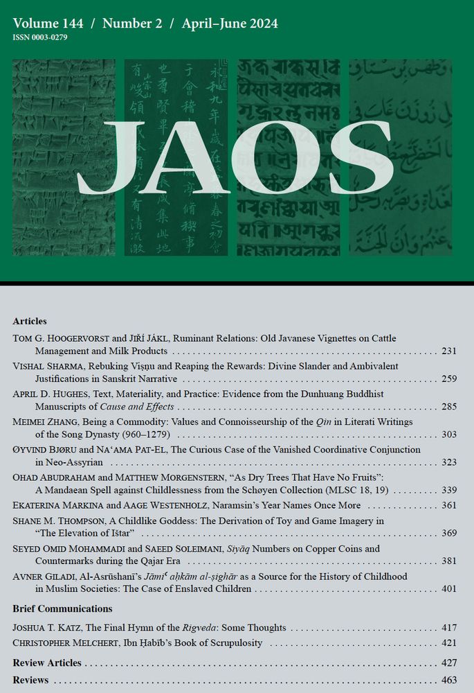 JAOS 144.2 table of contents