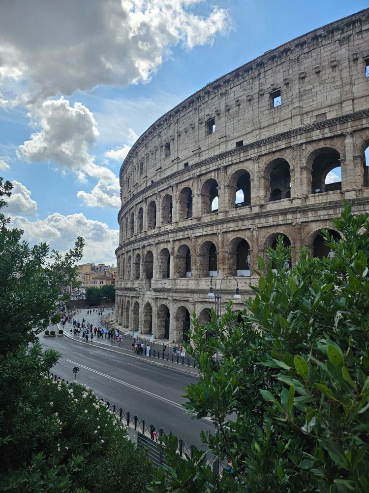 Part of the Colosseum from the outside 