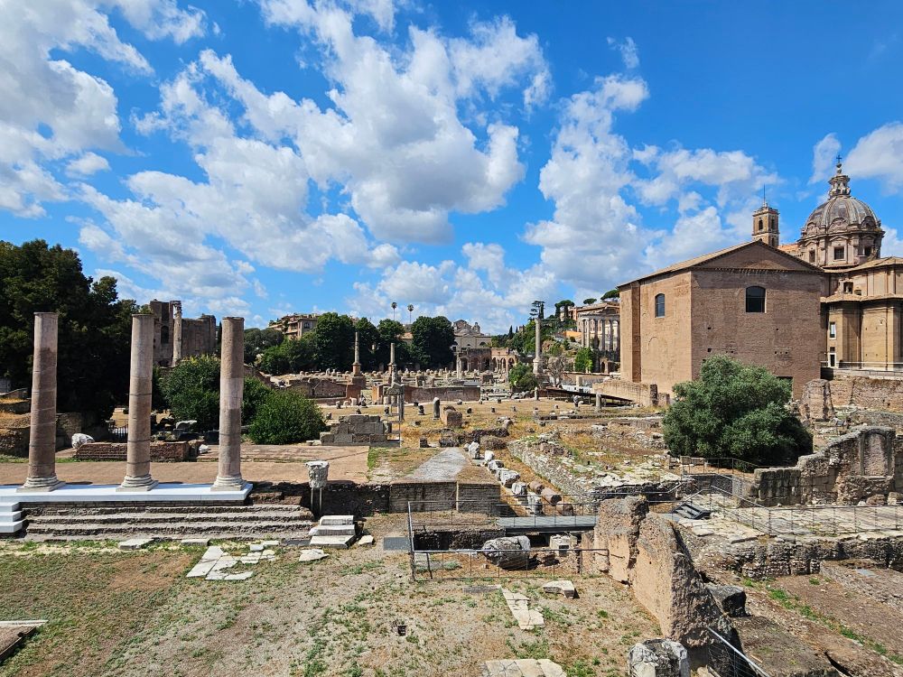 View of part of the Forum Romanum