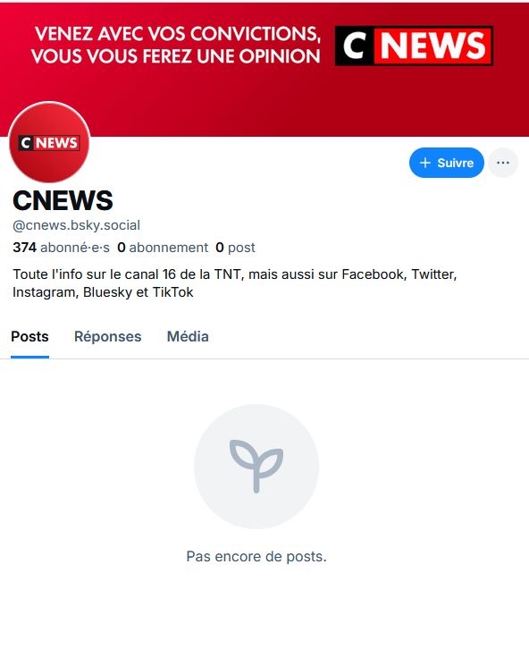 Le compte de CNews 