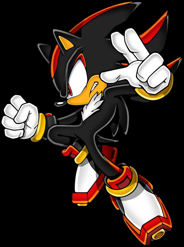 Arte de Shadow The Hedgehog, por Yuji Uekawa.