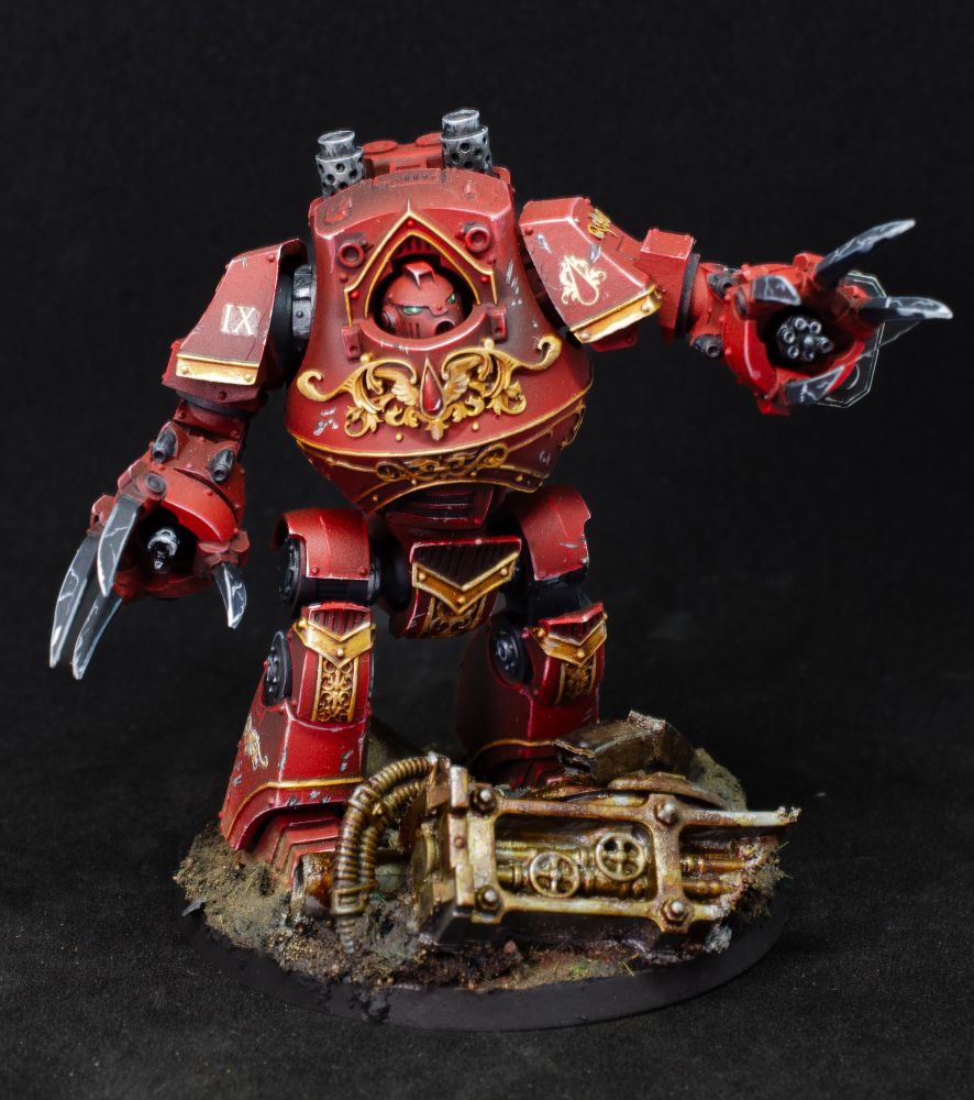 Blood Angles Contemptor-Incaendius Dreadnought for Warhammer: The Horus Heresy