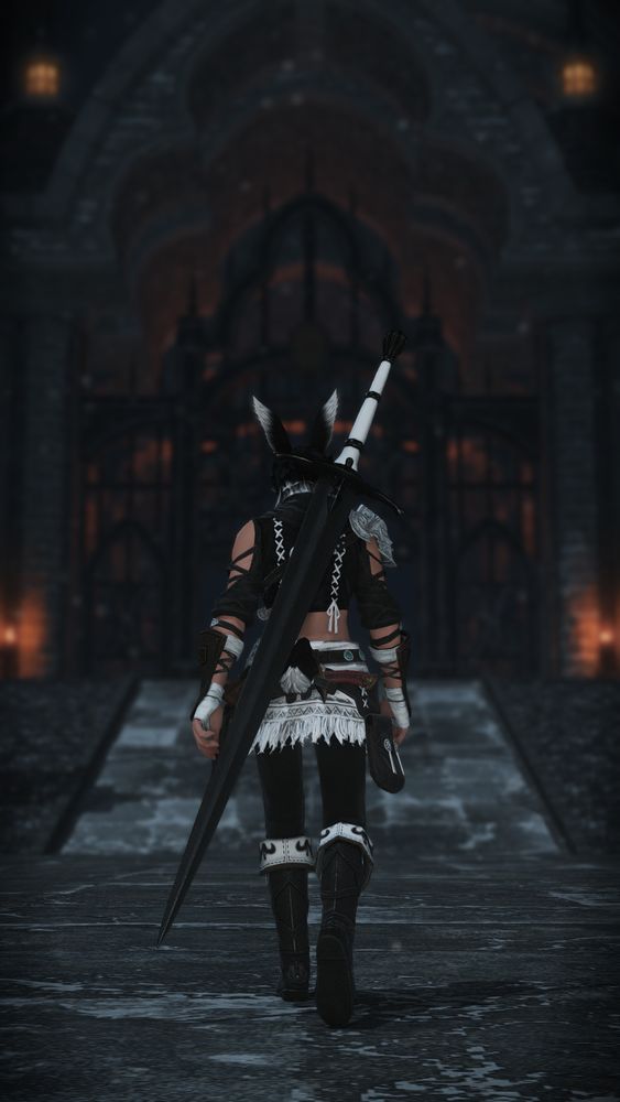 Ren arrives at the gates of Ishgard. His hair has gained his usual white highlights, and his attire has a touch of personal flair unlike before. His shoulders slouch, and his energy has waned, his steps seemingly a bit more reluctant. He hadn't expected the burden that awaited him on his journey, yet he accepts it regardless.