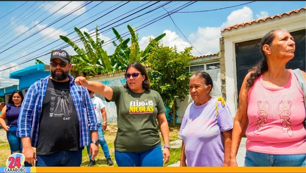 Alcaldesa Ana González inspeccionó sustitución de colector en la comunidad Lorenzo Fernández