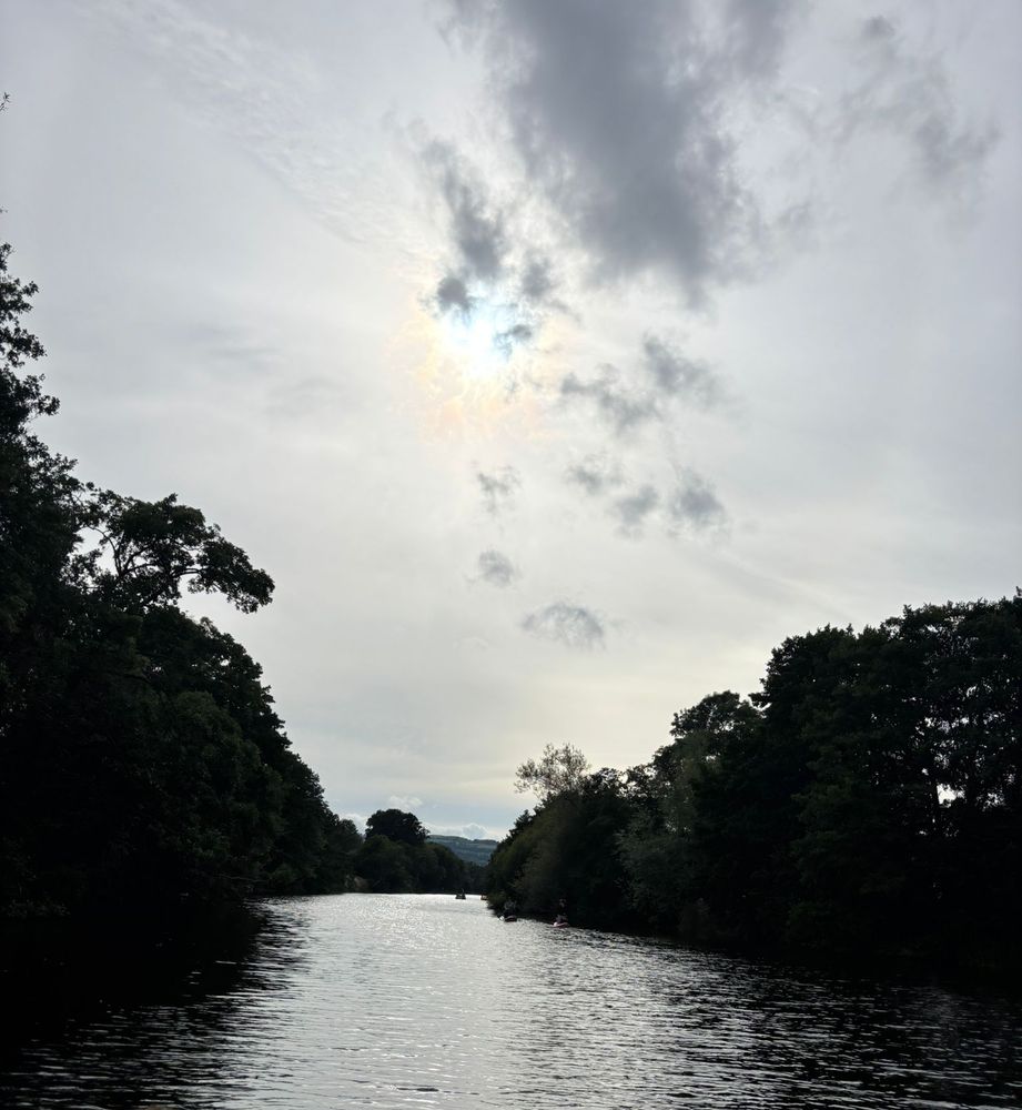 Looking ahead on the river