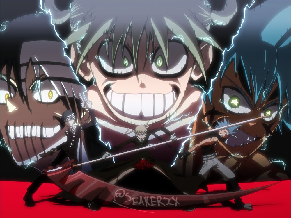 Soul Eater artwork inspired by the eye catches/title card