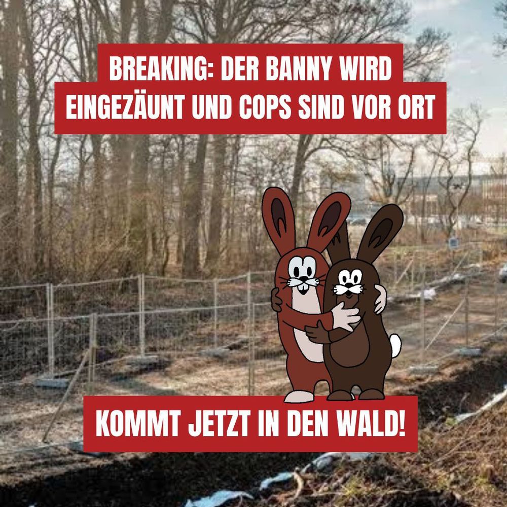 Breaking: Der Banny wird eingezäunt, und Cops sind vor Ort!