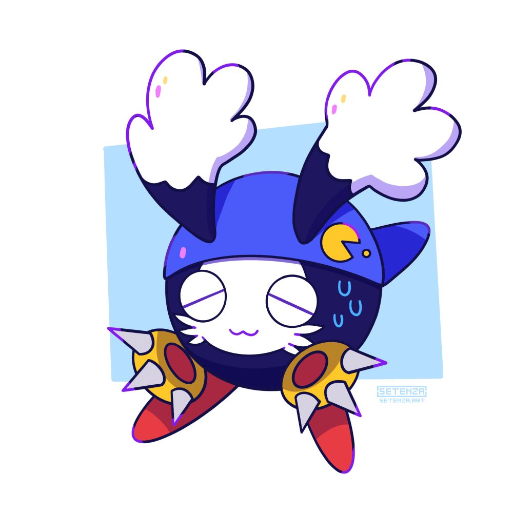 Moonoa nervously standing there sweating a bit.