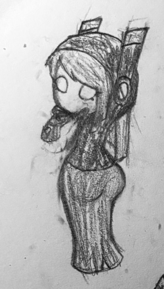 Parallel Susie looking back.