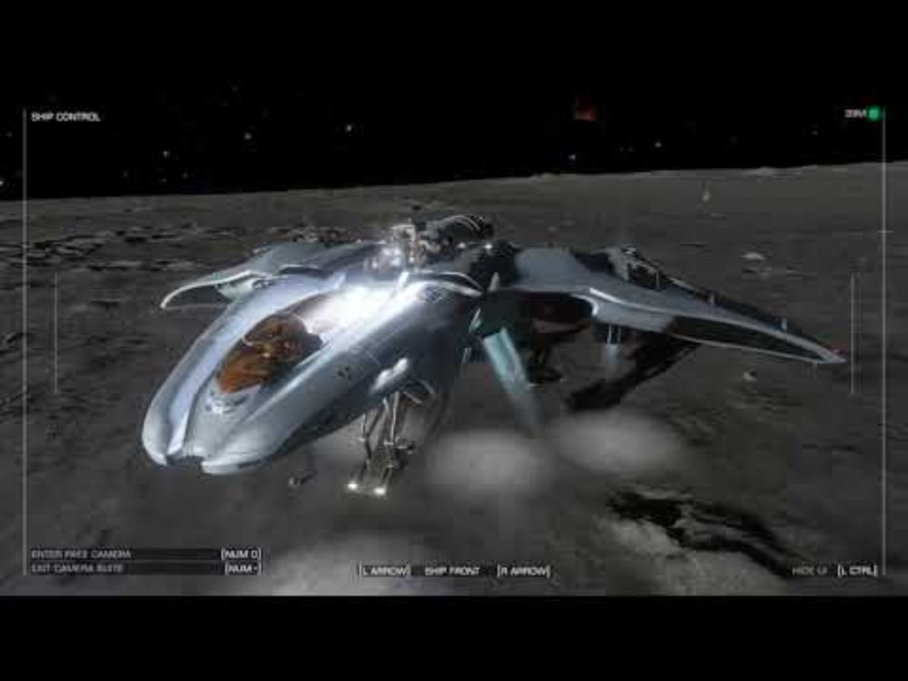 Balancing an SRV on top of my ship while taking off in Elite Dangerous