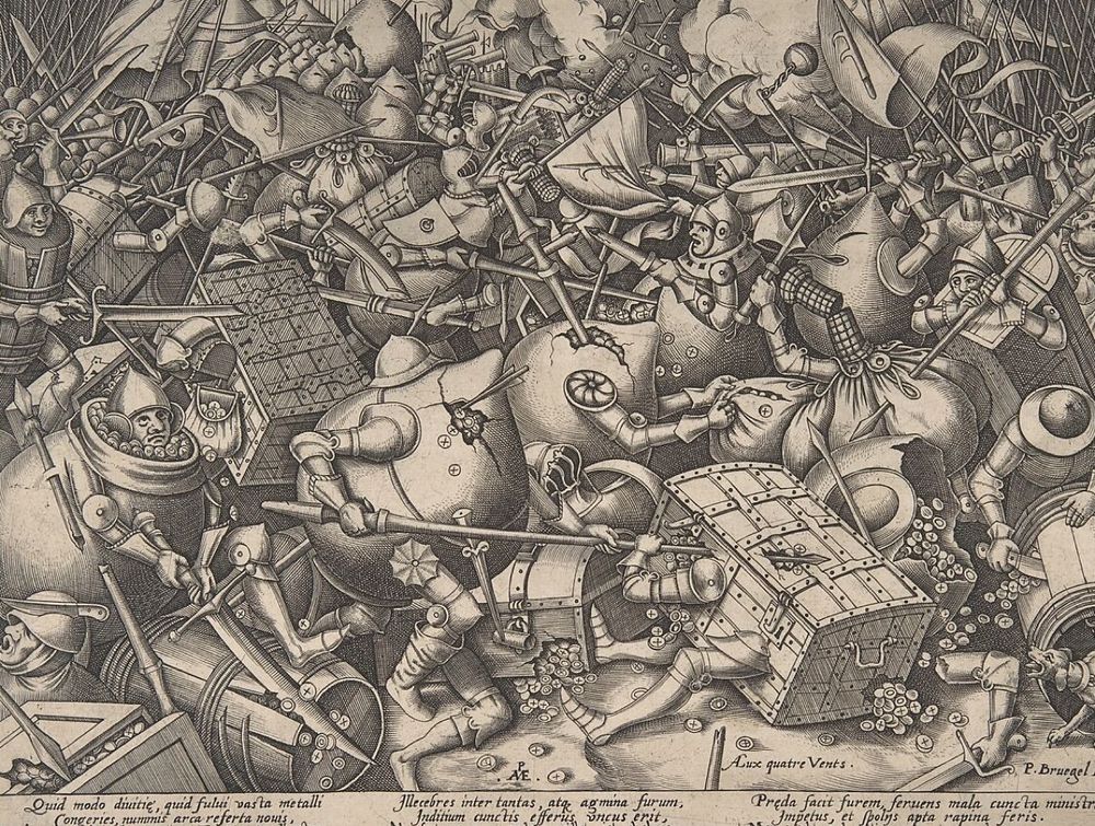 Pieter van der Heyden, The Battle About Money