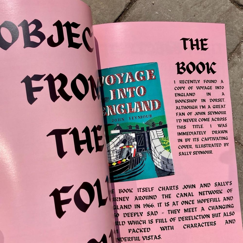 A photograph showing The Folk Review, a magazine about folk. 