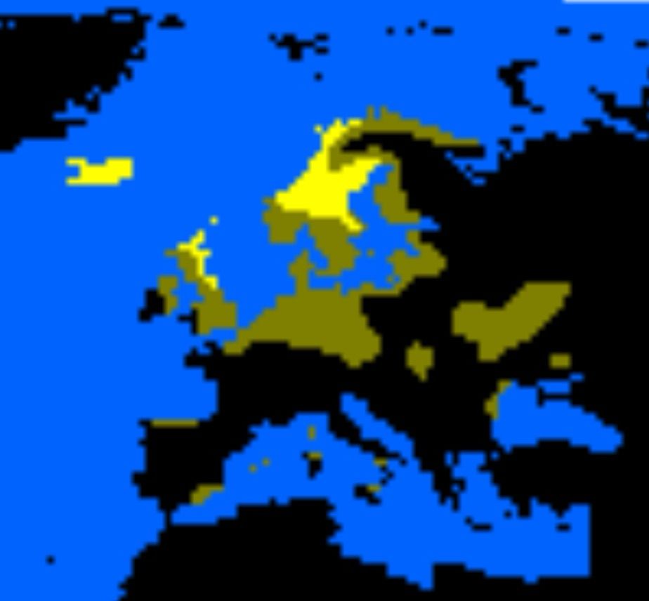 map of Trønder ethnic diaspora