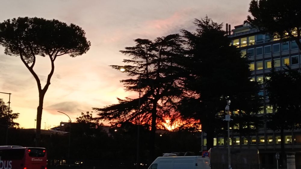 Rome, view from Piramide Sq.