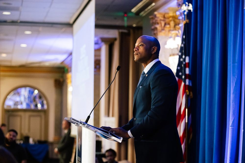 The president said Maryland Gov. Wes Moore (D) told him at last year’s Army-Navy football game that he was “the greatest president” of his lifetime. Moore said, “That conversation never happened.”