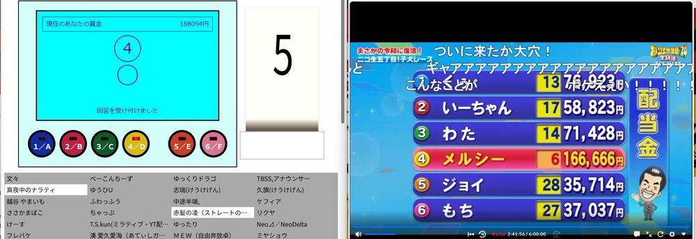 子犬レース2レース目、大穴のメルシーが優勝し場内騒然になった図。
私含め6名が16万円ほどゲット！

この子犬レース、運営さんがつくばの犬のテーマパークでやってた子犬レースを撮影(もちろん撮影OK)したもの。