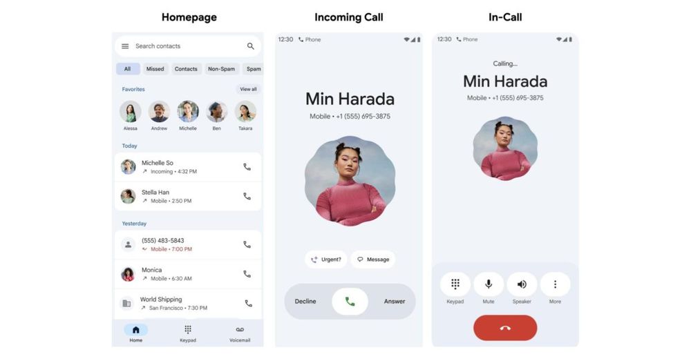 Google Phone rolling out Home, Keypad, & nav drawer redesign
ホーム、キーパッド、およびNavドライヤーの再設計を展開するGoogle Phone