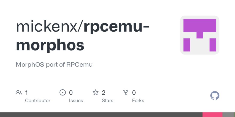 GitHub - mickenx/rpcemu-morphos: MorphOS port of RPCemu