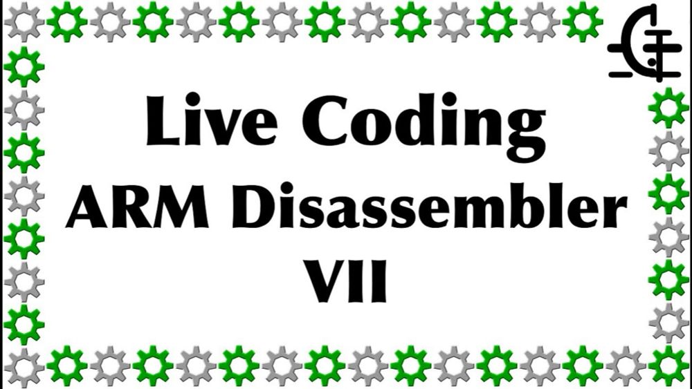 Gerph's live coding - ARM disassembler (part 7).