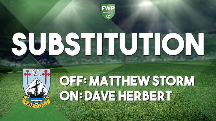 SUB: Dave Herbert replaced Matthew Storm (69')